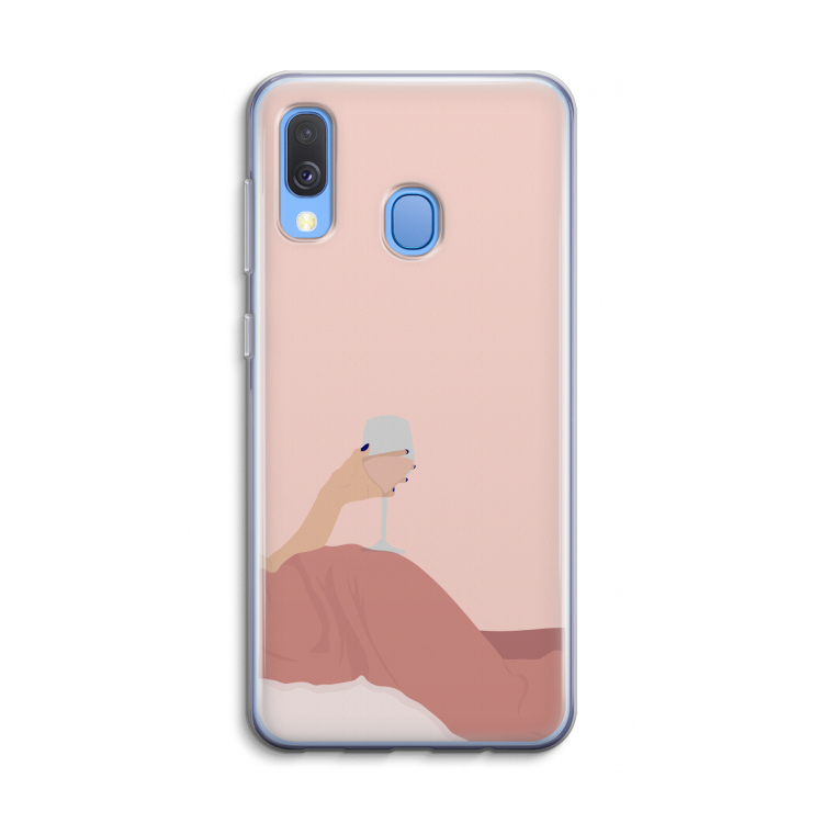 Wine: Samsung Galaxy A40 Transparant Hoesje