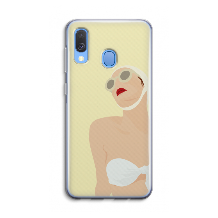 Summer: Samsung Galaxy A40 Transparant Hoesje