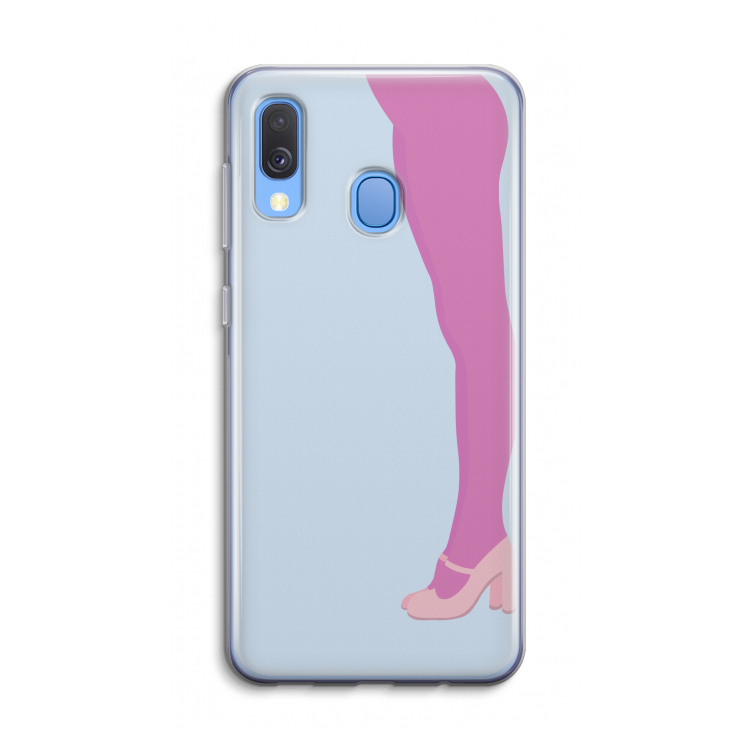 Pink panty: Samsung Galaxy A40 Transparant Hoesje