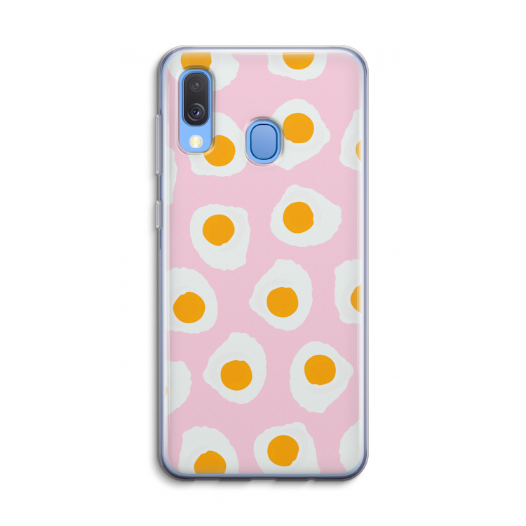 Dancing eggs: Samsung Galaxy A40 Transparant Hoesje