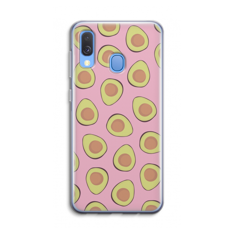 Dancing avocados: Samsung Galaxy A40 Transparant Hoesje