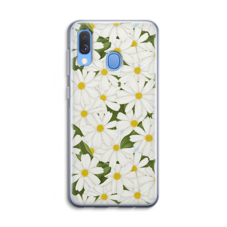 Summer Daisies: Samsung Galaxy A40 Transparant Hoesje
