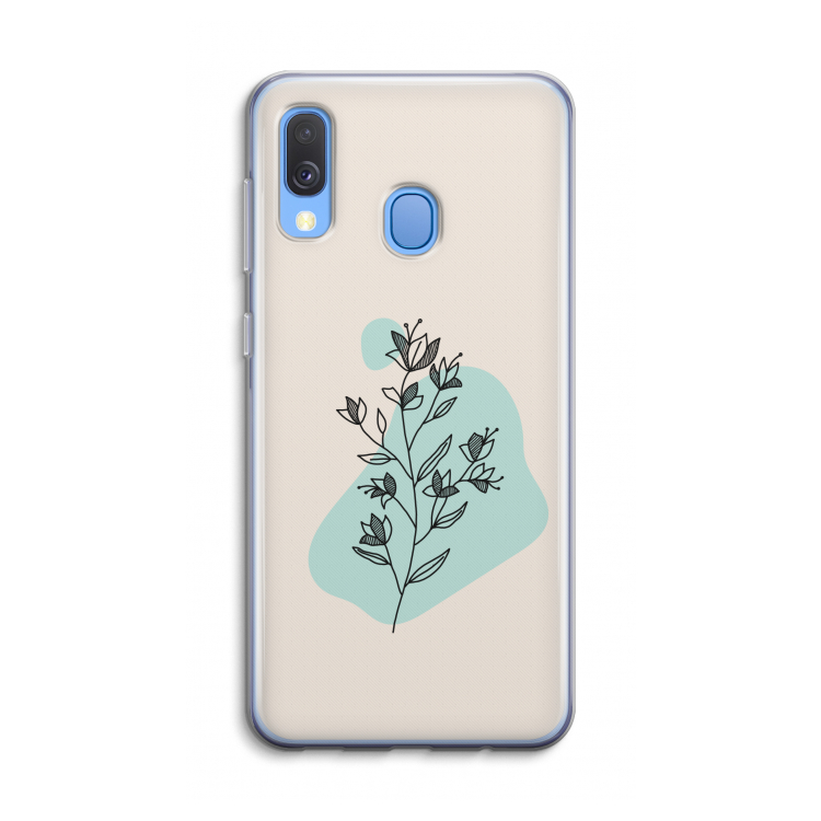 Violets are blue: Samsung Galaxy A40 Transparant Hoesje