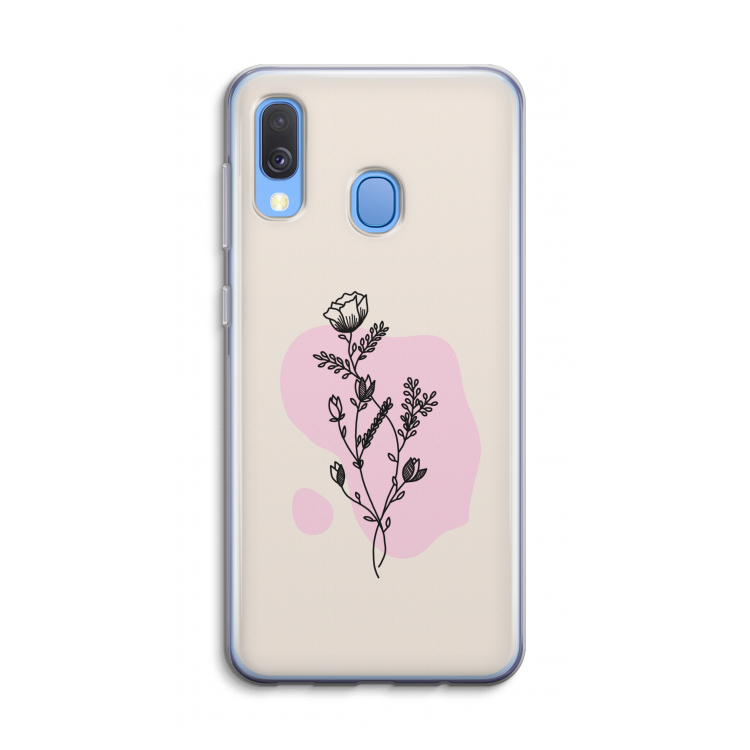 Roses are red: Samsung Galaxy A40 Transparant Hoesje