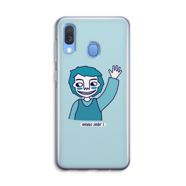 Zwaai: Samsung Galaxy A40 Transparant Hoesje