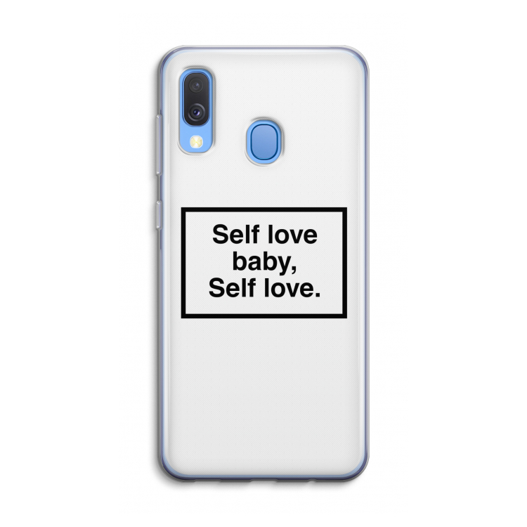Self love: Samsung Galaxy A40 Transparant Hoesje