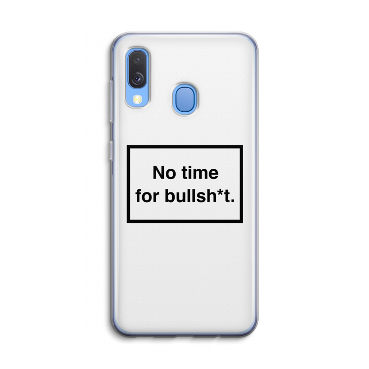 No time: Samsung Galaxy A40 Transparant Hoesje