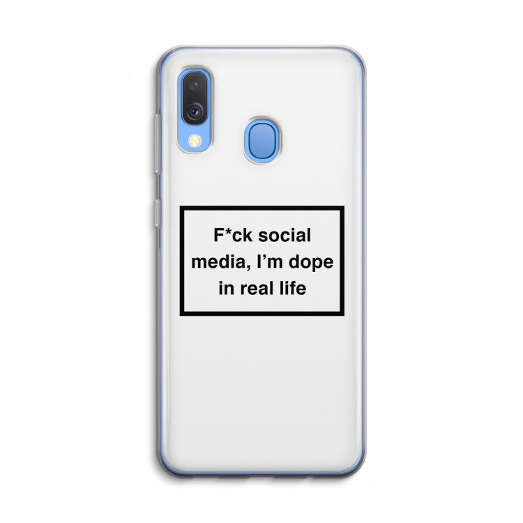 I'm dope: Samsung Galaxy A40 Transparant Hoesje