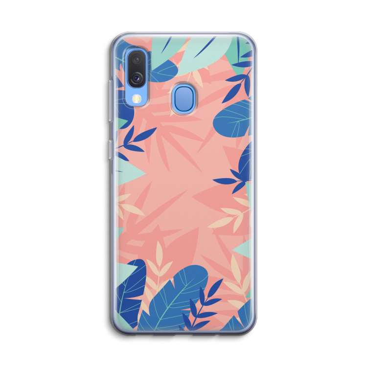 Tropisch: Samsung Galaxy A40 Transparant Hoesje