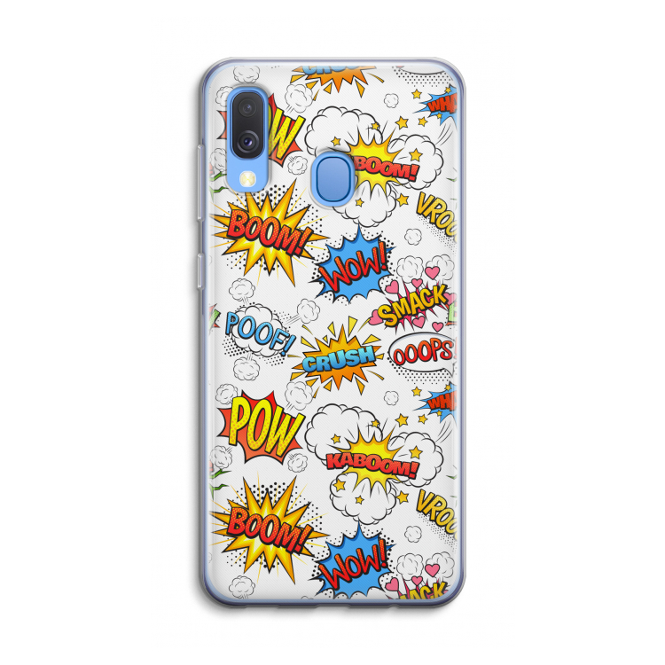 Pow Smack: Samsung Galaxy A40 Transparant Hoesje