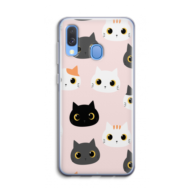 Katten: Samsung Galaxy A40 Transparant Hoesje