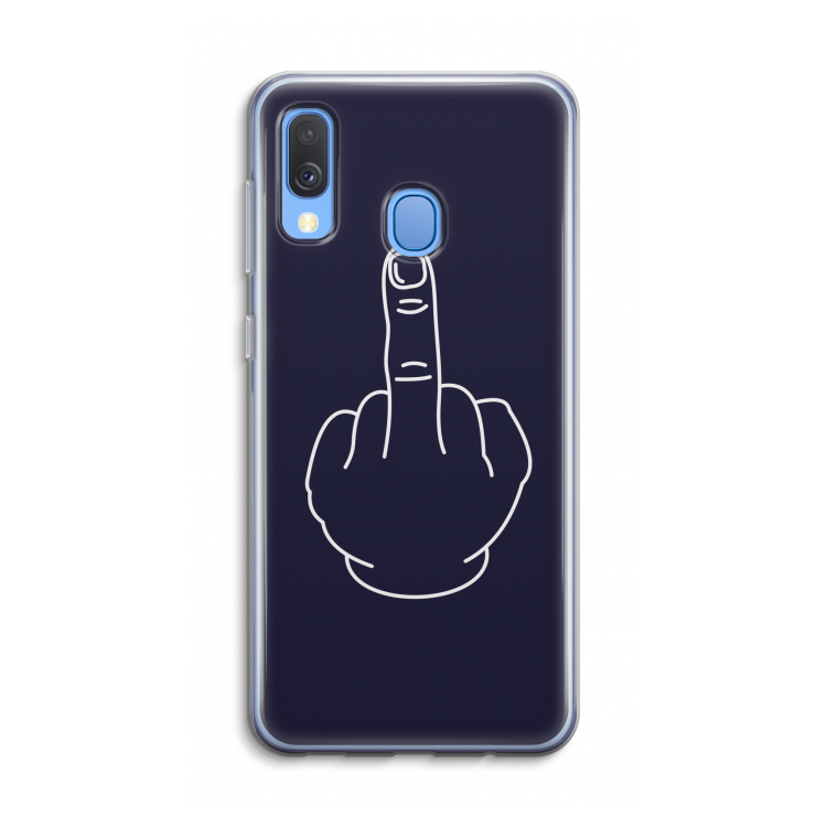 F**k U: Samsung Galaxy A40 Transparant Hoesje
