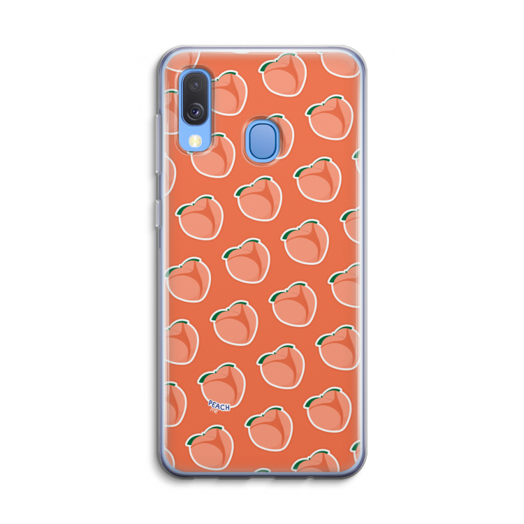 Just peachy: Samsung Galaxy A40 Transparant Hoesje