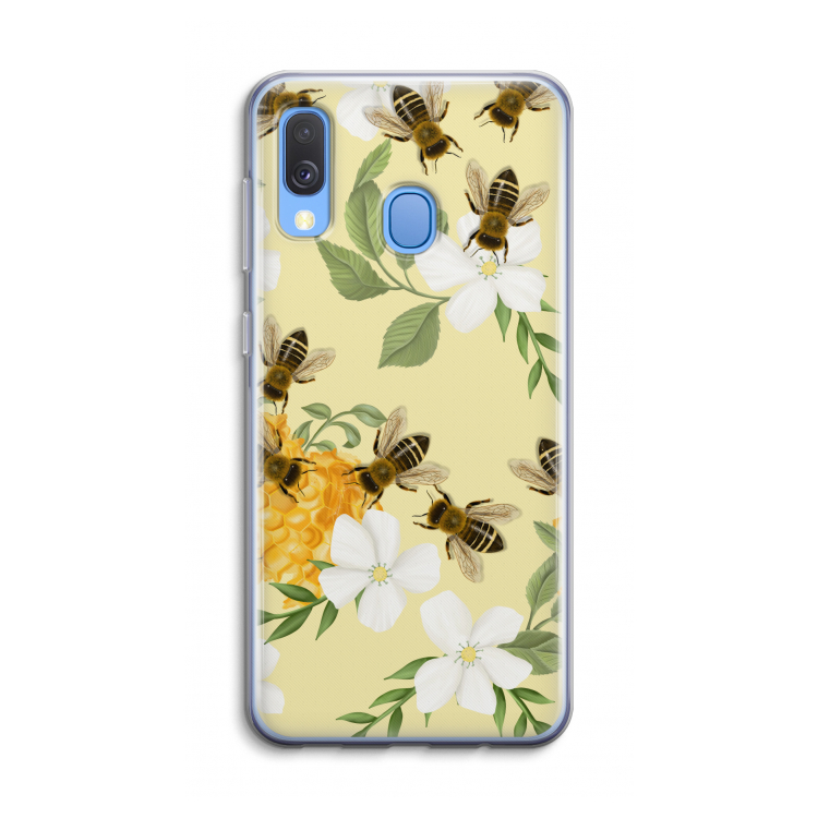 No flowers without bees: Samsung Galaxy A40 Transparant Hoesje