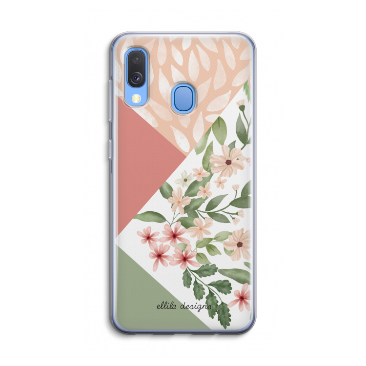 Sweet heaven geometrics: Samsung Galaxy A40 Transparant Hoesje
