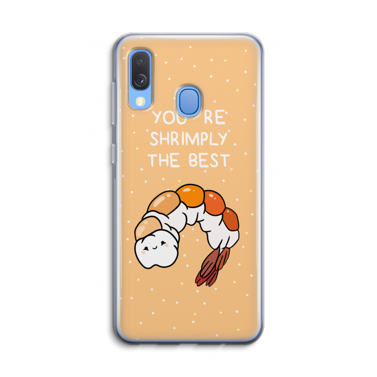 You're Shrimply The Best: Samsung Galaxy A40 Transparant Hoesje