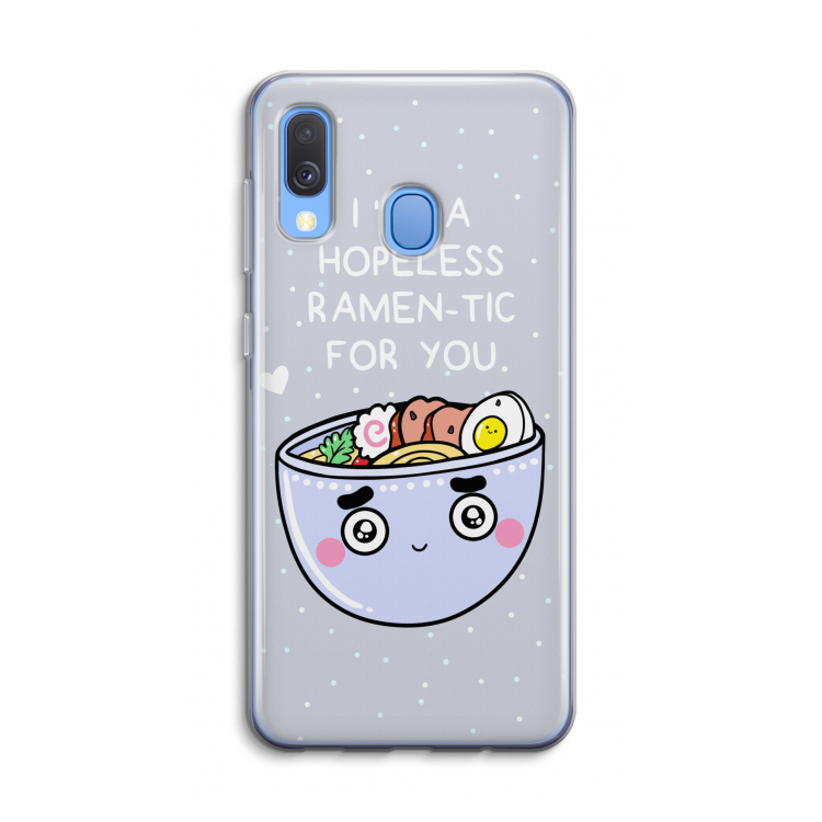 I'm A Hopeless Ramen-Tic For You: Samsung Galaxy A40 Transparant Hoesje