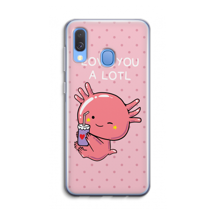 Love You A Lotl: Samsung Galaxy A40 Transparant Hoesje