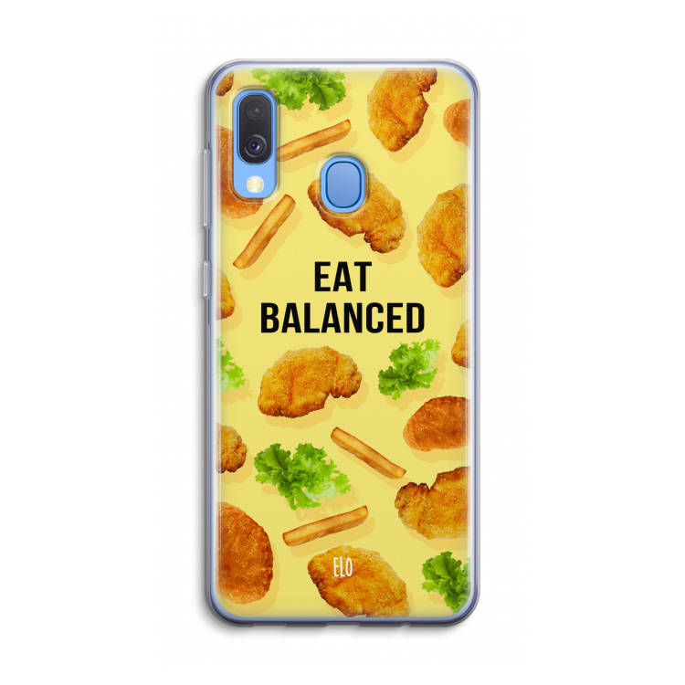 Eat Balanced: Samsung Galaxy A40 Transparant Hoesje
