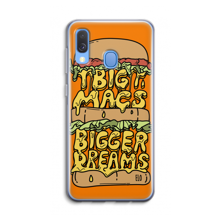Big Macs Bigger Dreams: Samsung Galaxy A40 Transparant Hoesje