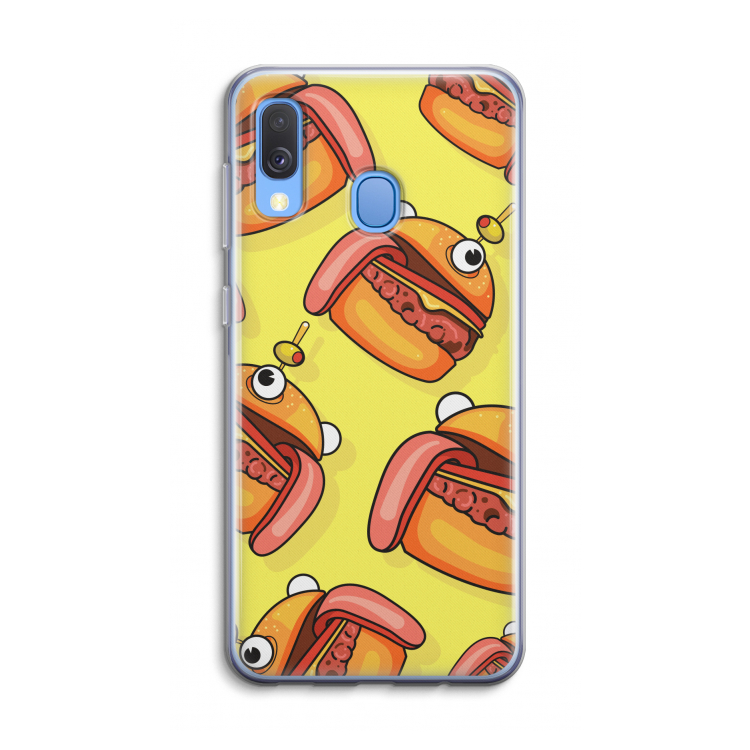 Hamburger: Samsung Galaxy A40 Transparant Hoesje