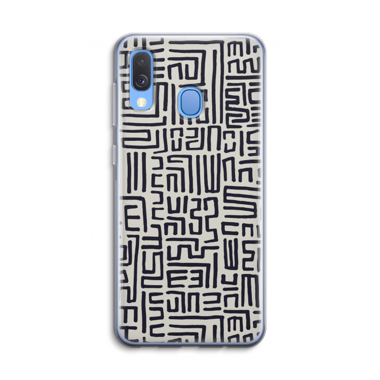 Moroccan Print: Samsung Galaxy A40 Transparant Hoesje