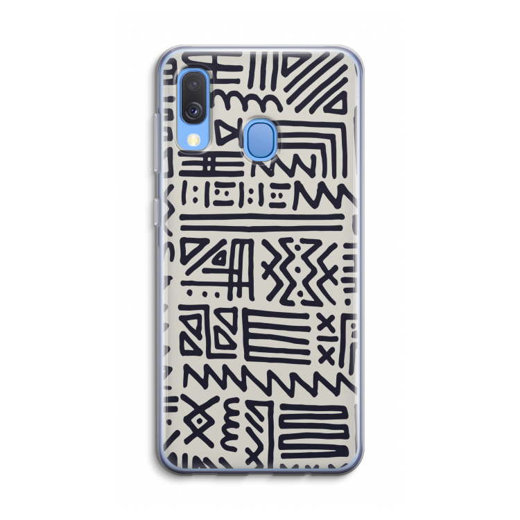 Marrakech print: Samsung Galaxy A40 Transparant Hoesje