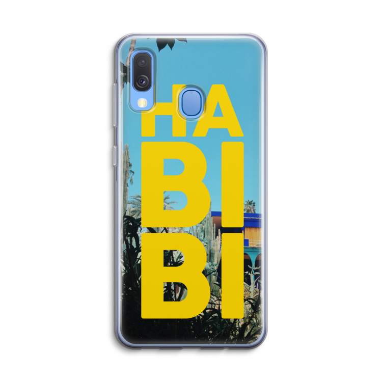 Habibi Majorelle : Samsung Galaxy A40 Transparant Hoesje