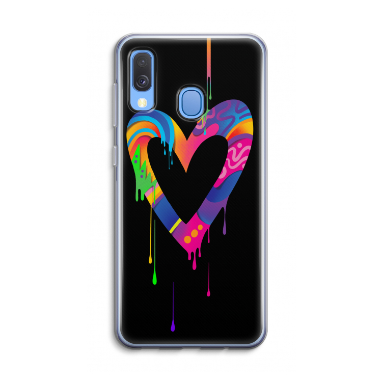 Melts My Heart: Samsung Galaxy A40 Transparant Hoesje