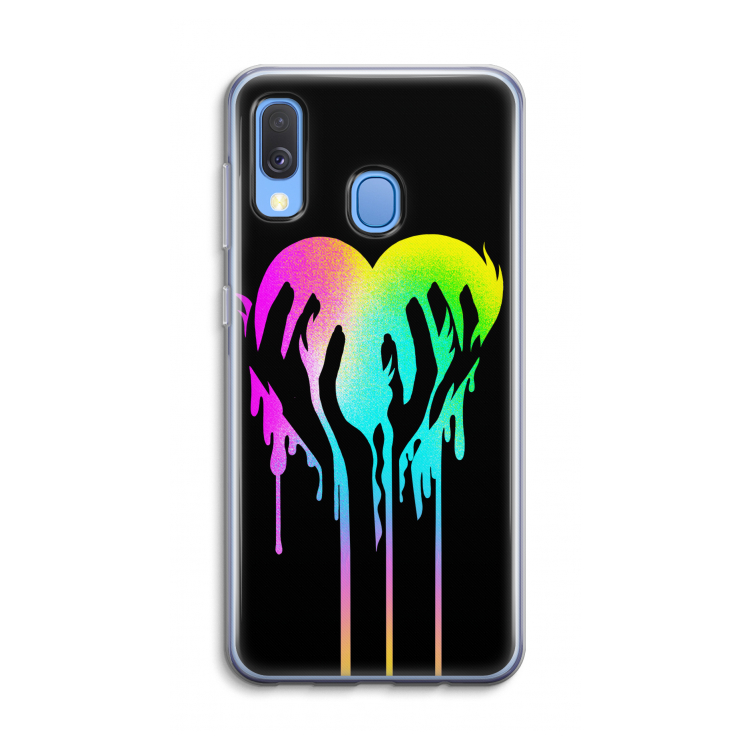 Hold My Heart: Samsung Galaxy A40 Transparant Hoesje