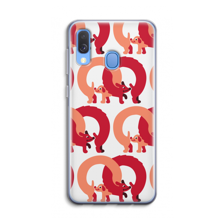 Dogs: Samsung Galaxy A40 Transparant Hoesje