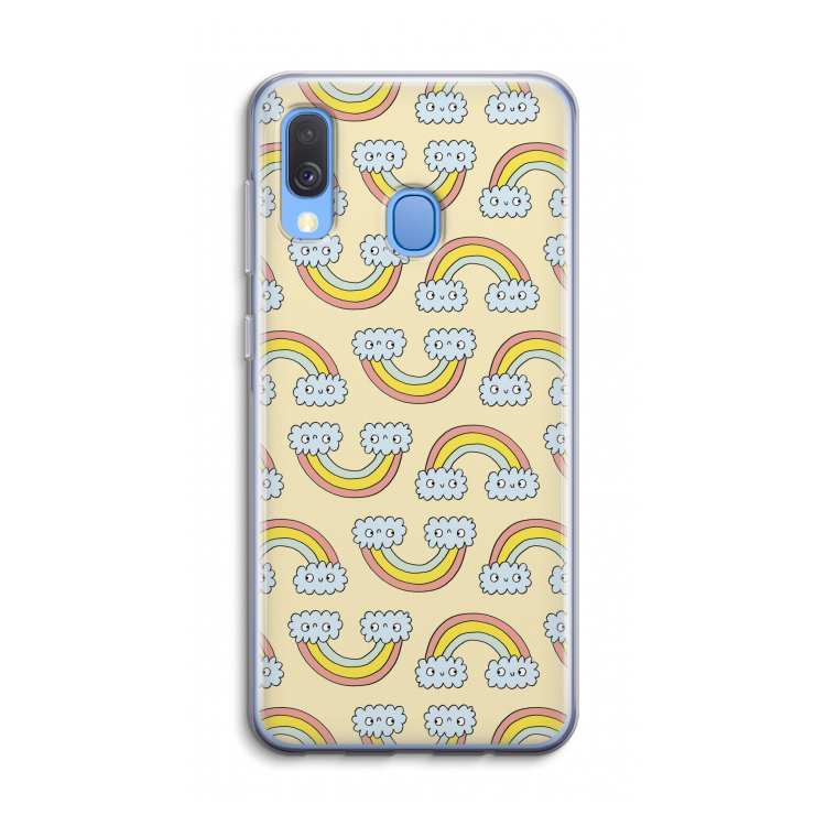 Regenboog: Samsung Galaxy A40 Transparant Hoesje