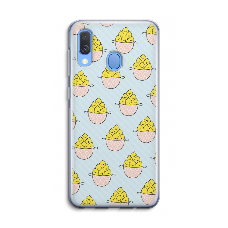 Citroenen: Samsung Galaxy A40 Transparant Hoesje