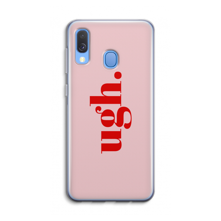 Ugh: Samsung Galaxy A40 Transparant Hoesje