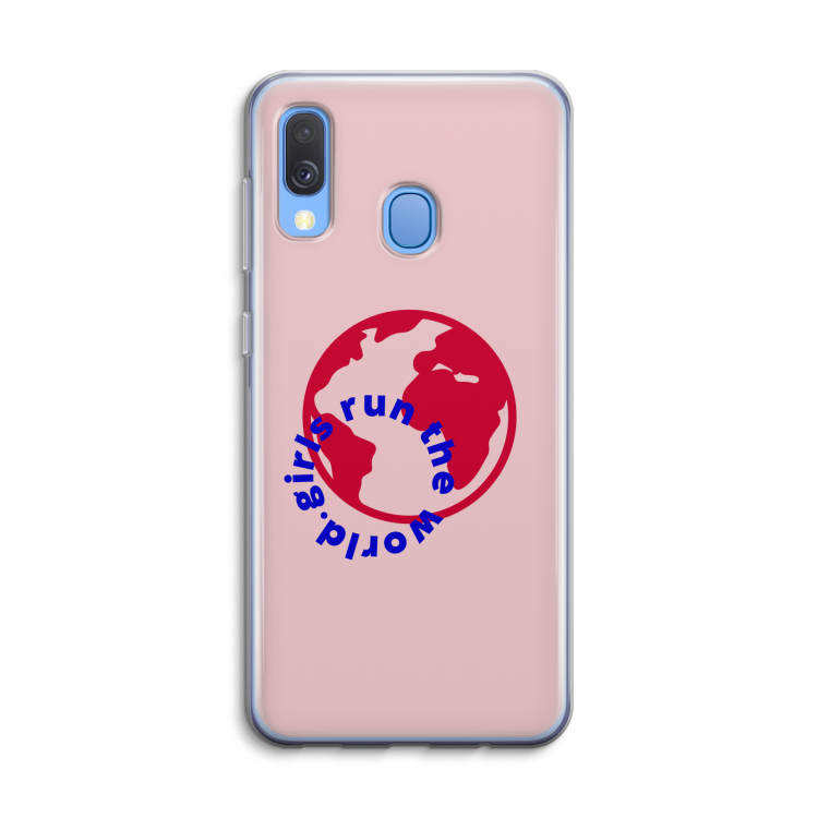 Run The World: Samsung Galaxy A40 Transparant Hoesje