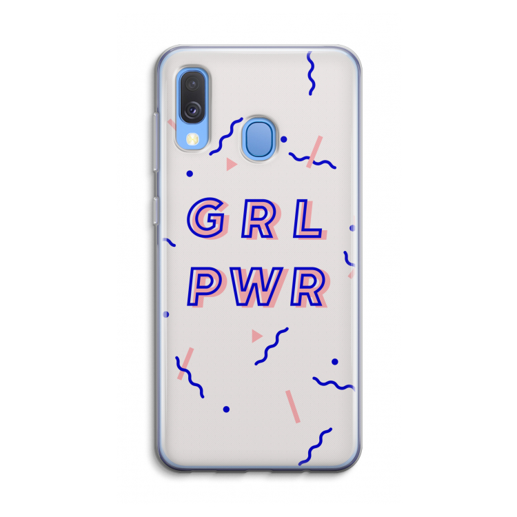 GRL PWR: Samsung Galaxy A40 Transparant Hoesje