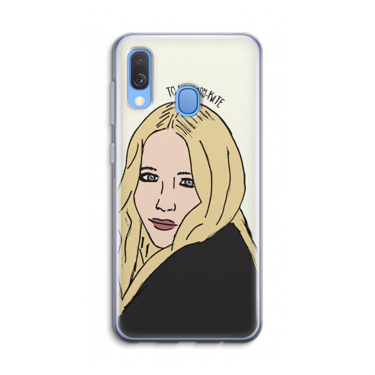 Mary Kate: Samsung Galaxy A40 Transparant Hoesje
