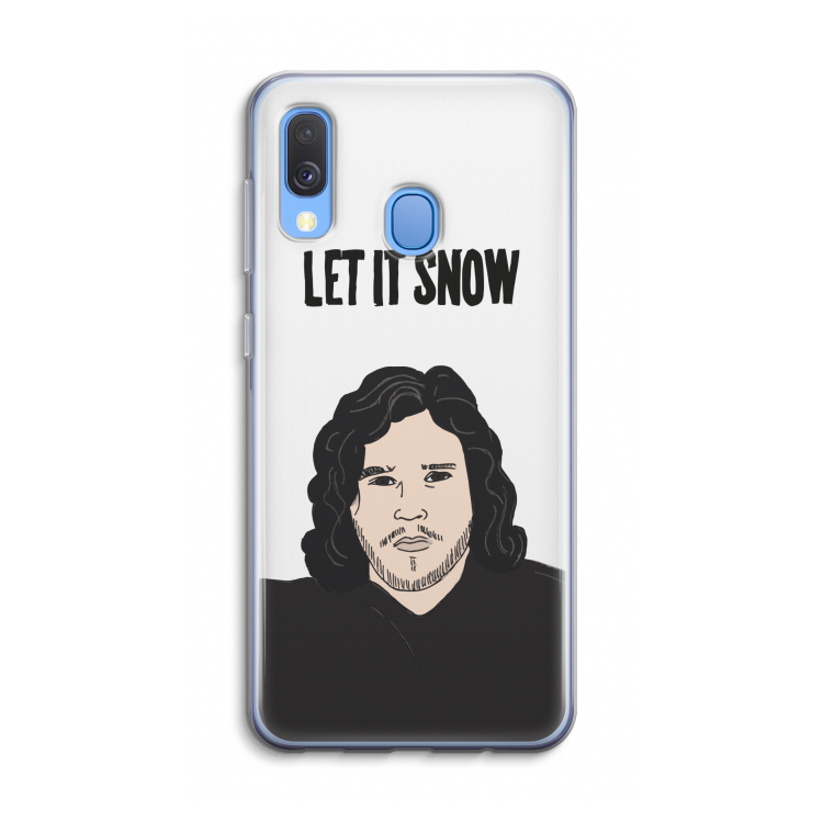 Let It Snow: Samsung Galaxy A40 Transparant Hoesje