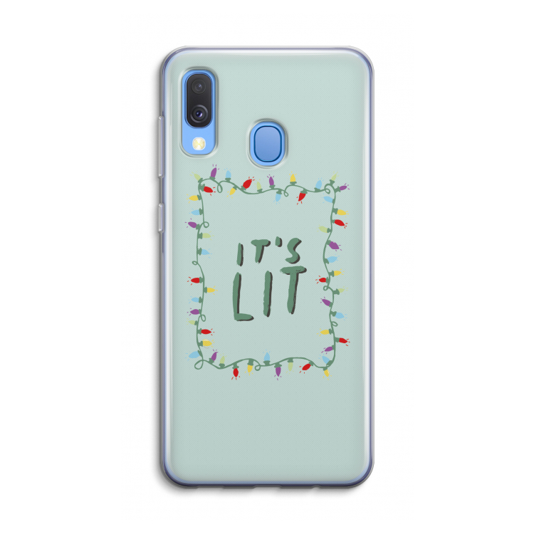 It's Lit: Samsung Galaxy A40 Transparant Hoesje