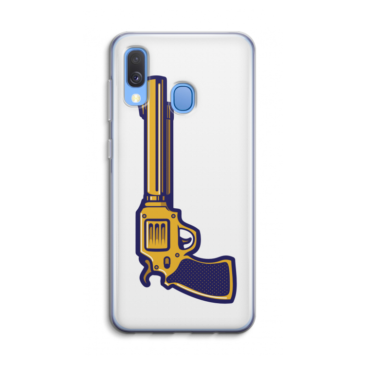 Pew Pew Pew: Samsung Galaxy A40 Transparant Hoesje
