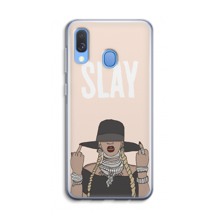 Slay All Day: Samsung Galaxy A40 Transparant Hoesje