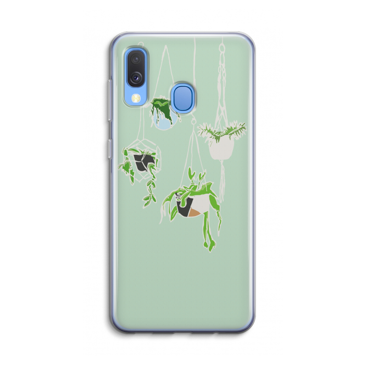 Hang In There: Samsung Galaxy A40 Transparant Hoesje