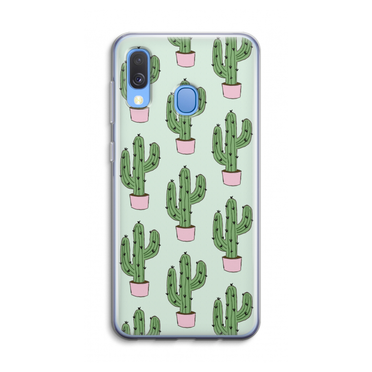Cactus Lover: Samsung Galaxy A40 Transparant Hoesje