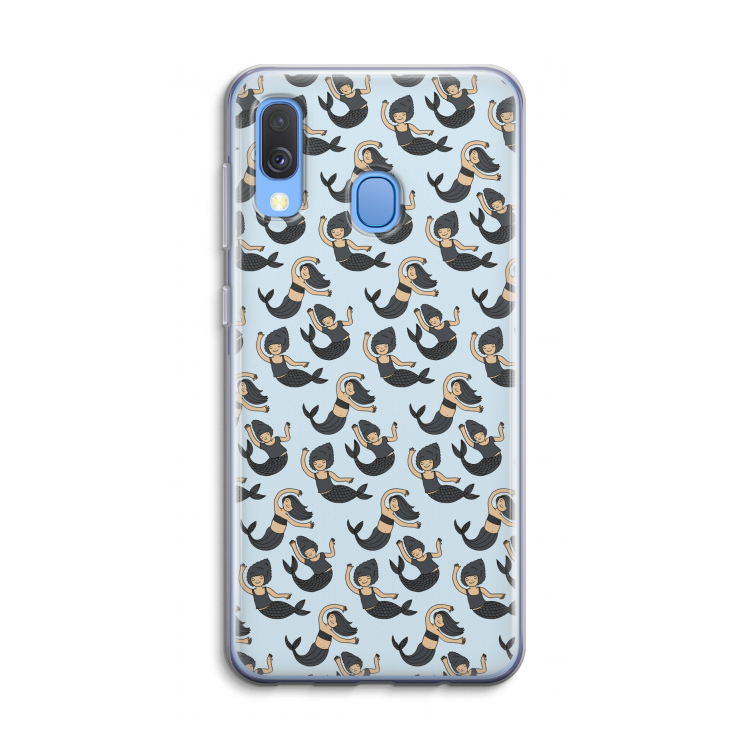 Zeemeermin: Samsung Galaxy A40 Transparant Hoesje