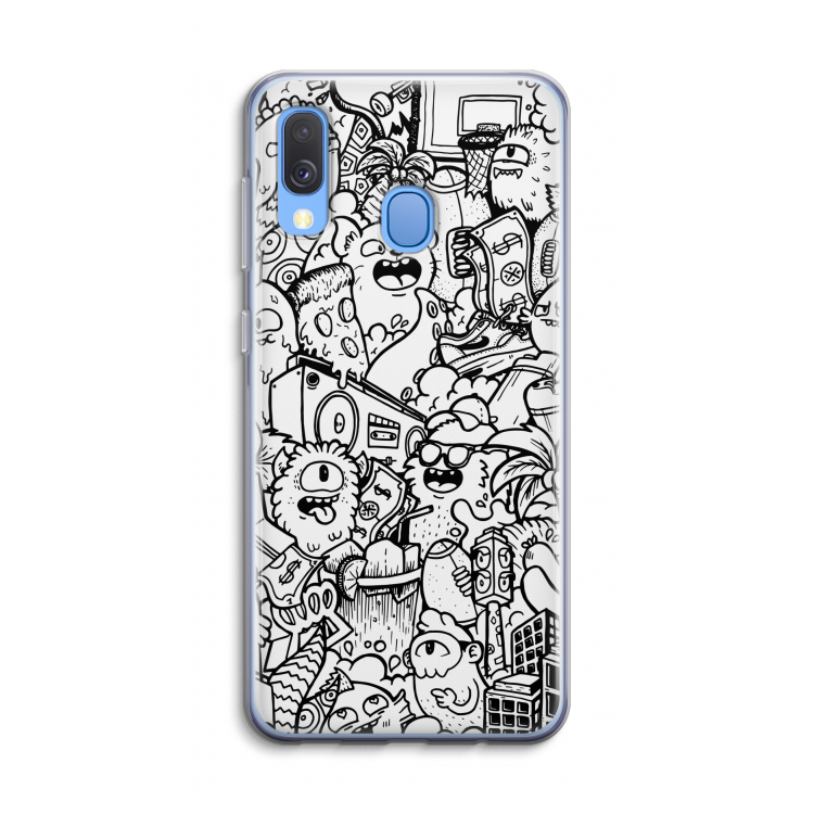 Vexx City #2: Samsung Galaxy A40 Transparant Hoesje