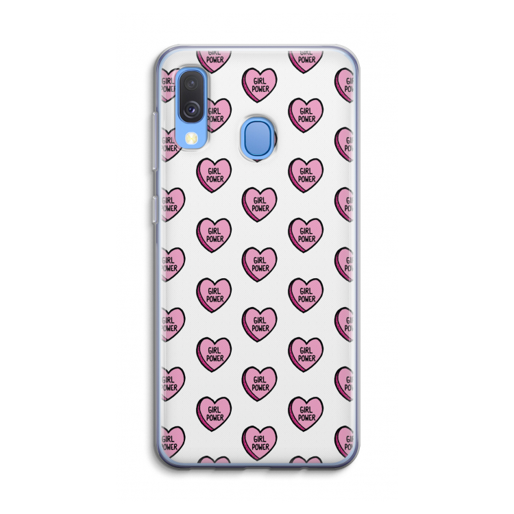 GIRL POWER: Samsung Galaxy A40 Transparant Hoesje