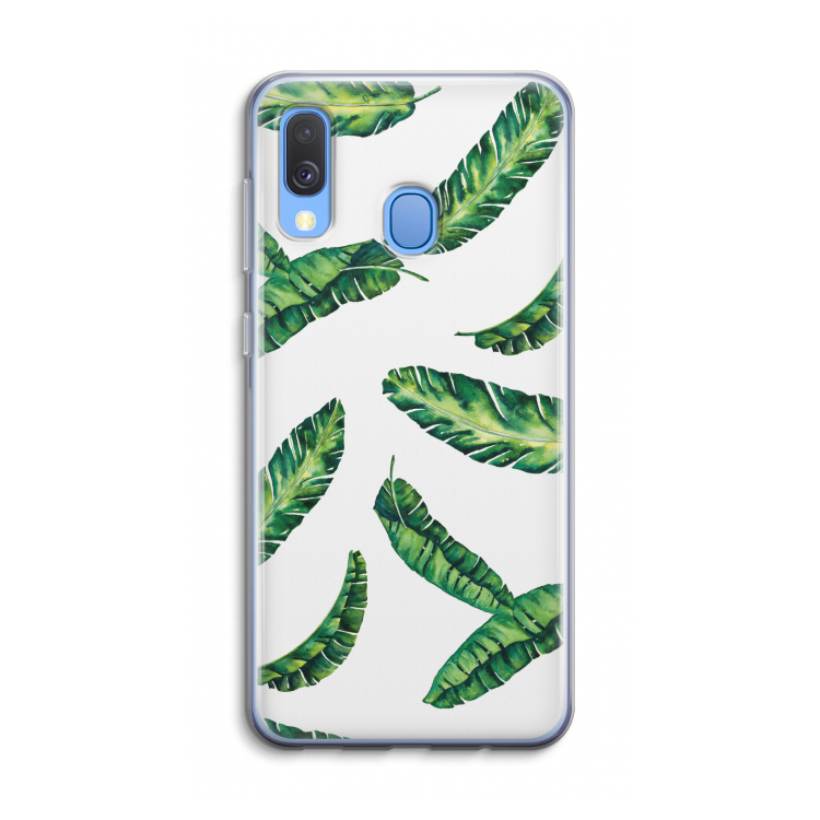 Lange bladeren: Samsung Galaxy A40 Transparant Hoesje