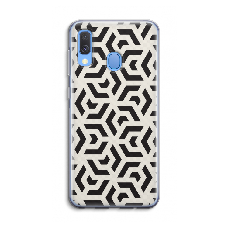 Crazy pattern: Samsung Galaxy A40 Transparant Hoesje
