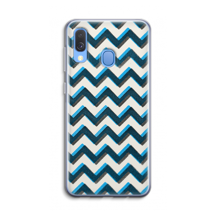 Onderbroken lijn: Samsung Galaxy A40 Transparant Hoesje