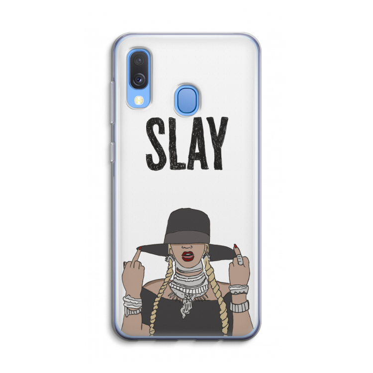 Slay All Day: Samsung Galaxy A40 Transparant Hoesje